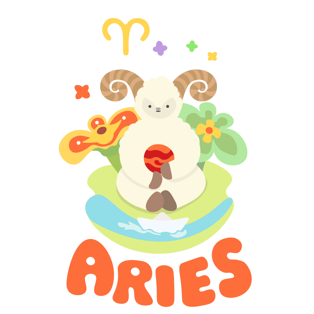 Zoddi Brand Illustration of aries Sign by Sergius